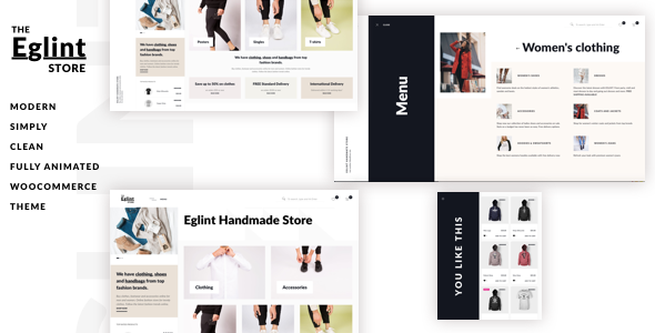 WooCommerce tema moda Eglint